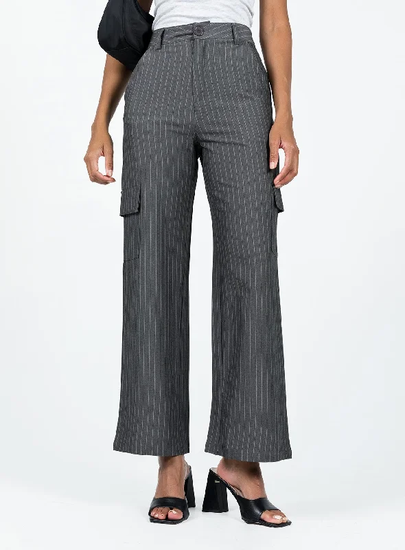 High End Women's Wear Marika Pants Charcoal