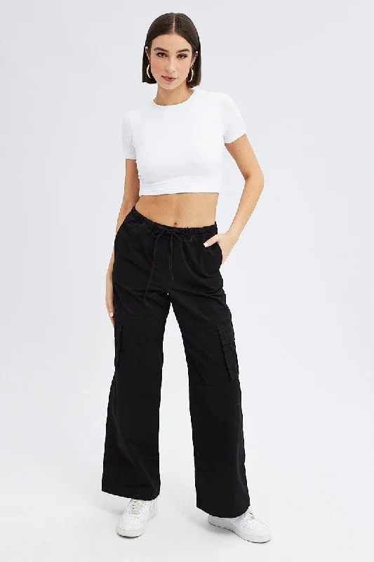 Shop Our Looks Black Cargo Pants Wide Leg