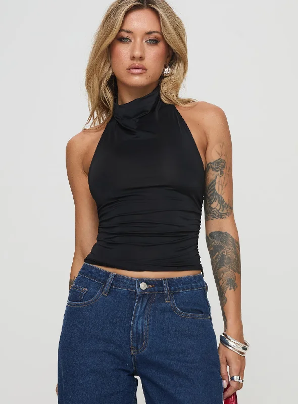 Women Apparel Giggle Top Black