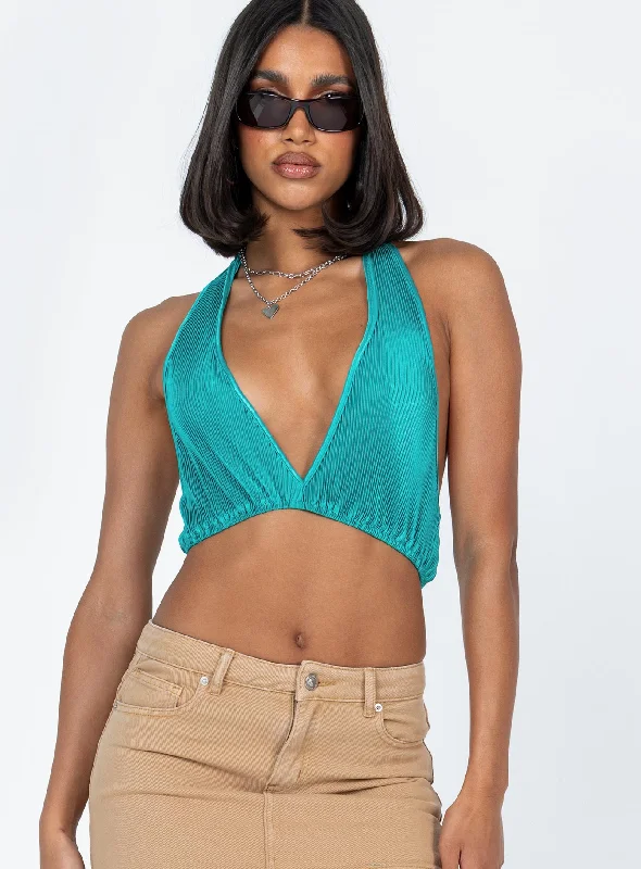 Women's Evening Wear Saylor Top Teal