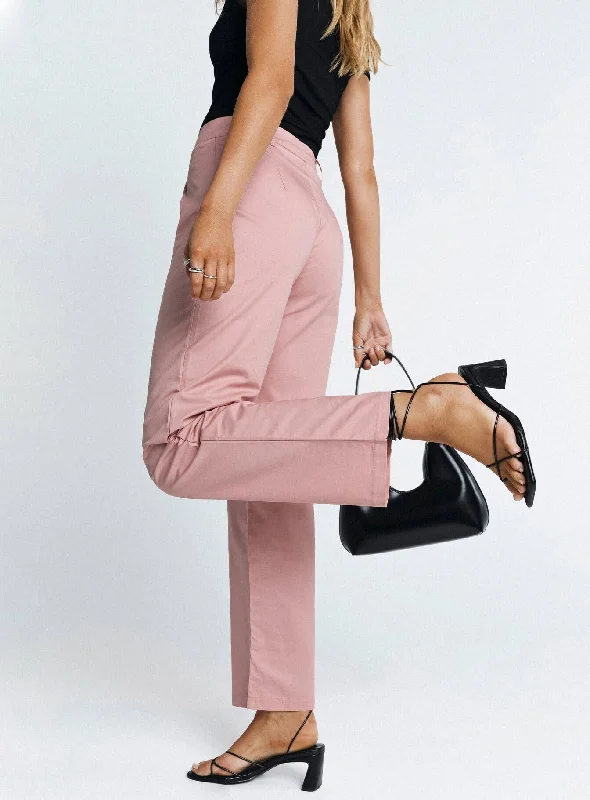 Boutique Styles Titius Pants Pink