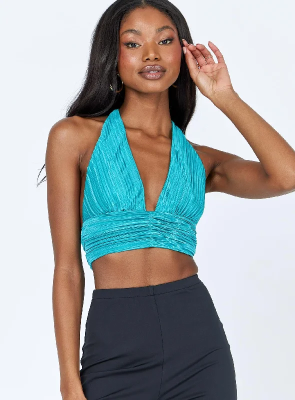 Chic Trends For The Fashion Savvy Lacey Top Teal