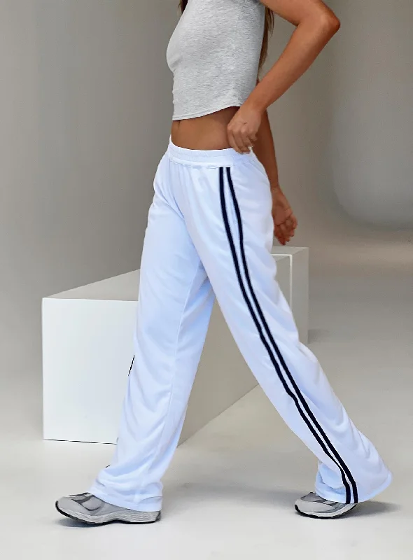 Luxe Women's Fashion Coze Wide Leg Pants White