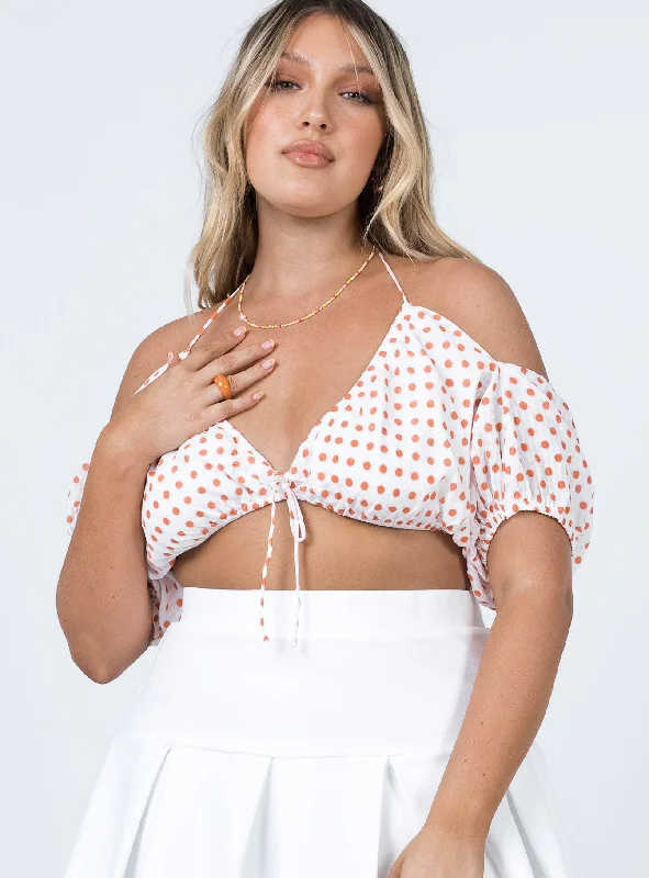 Fresh Styles, Fresh Deals Pippa Top White / Red