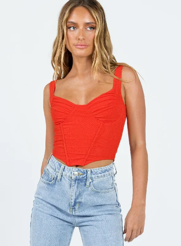 Luxury Fashion Bruna Top Red