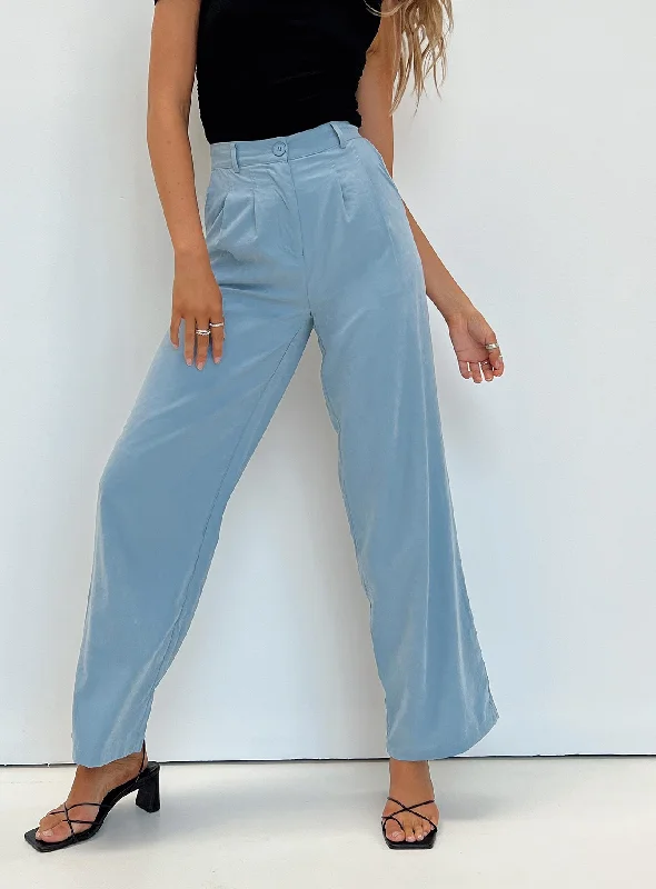 Must Haves Archer Pants Dusty Blue