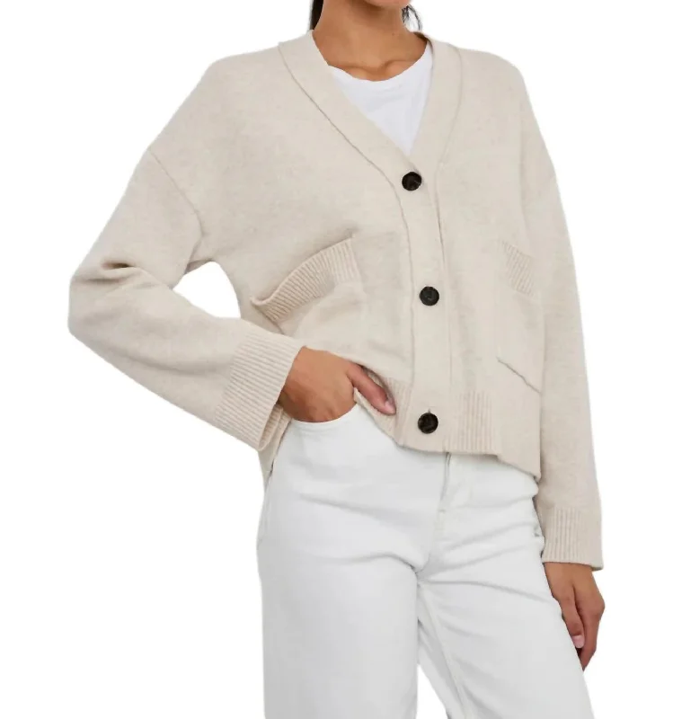 Women's Clothing for Every Occasion Lindi Cardigan In Oatmeal