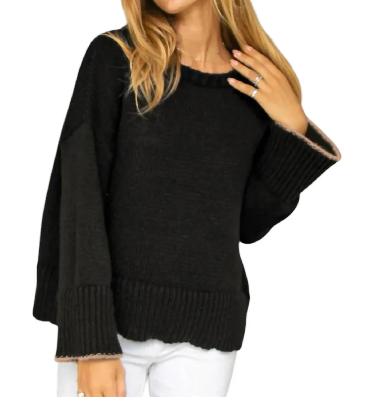 New Season Fashion Preview Jules Chunky Sweater In Black