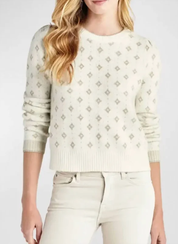 Fashionable Women's Wardrobe Kiera Sweater In Snow