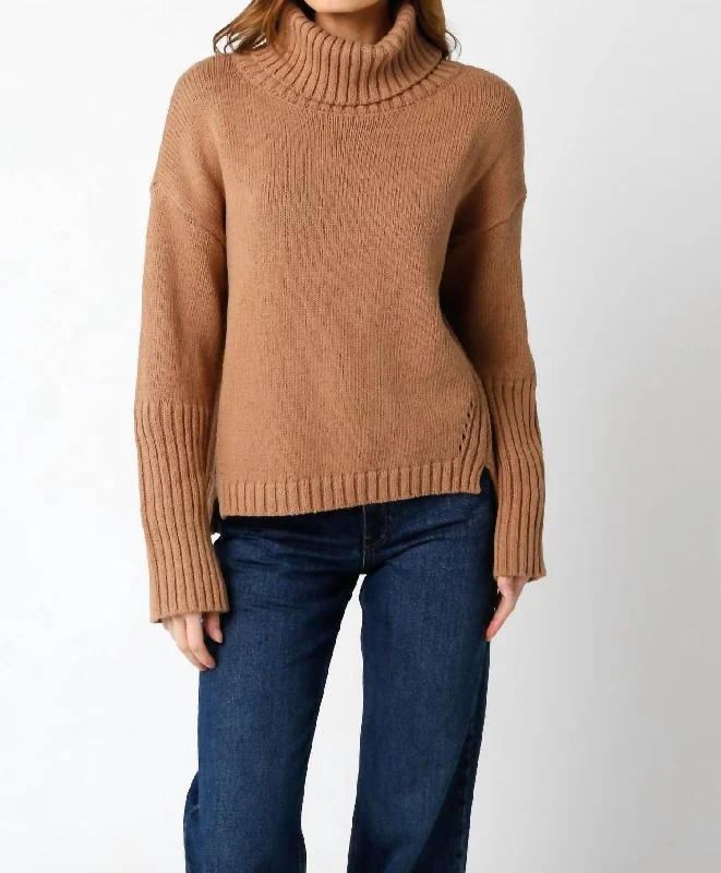 Eclectic Fashion Harley Sweater In Tan