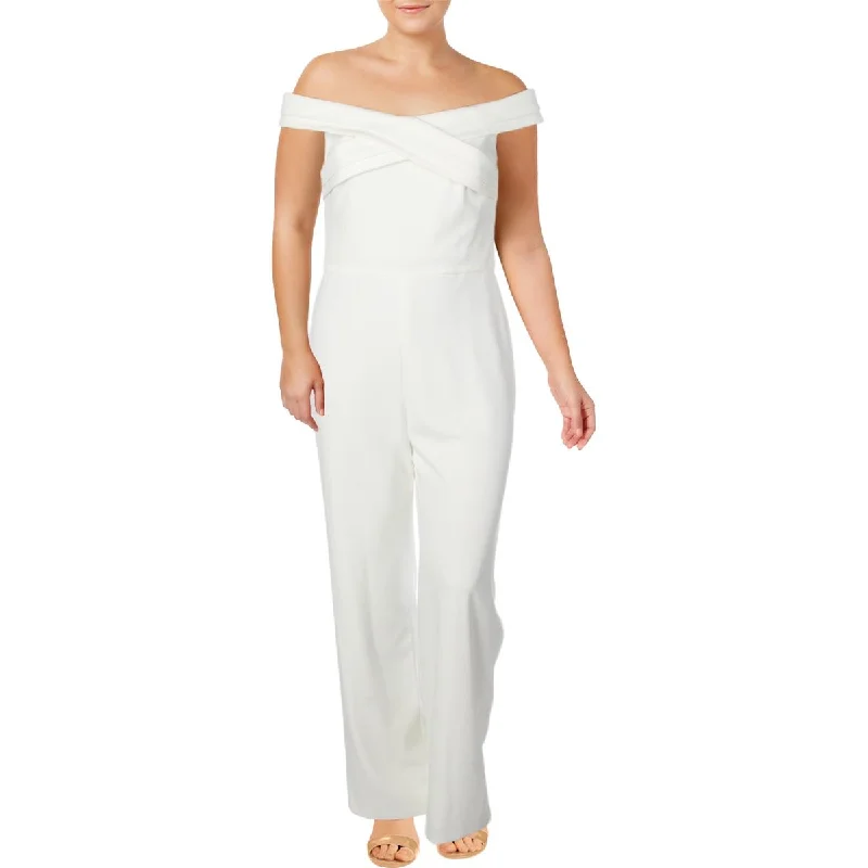 Pastel Styles Lauren Ralph Lauren Womens Kaiser Off-The-Shoulder Wide Leg Jumpsuit