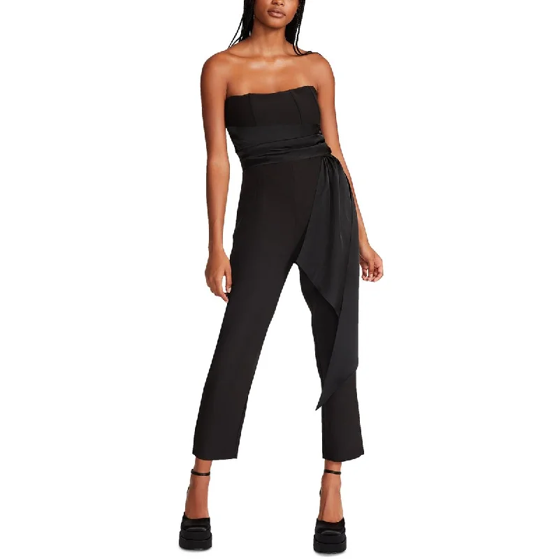 Shop Ladies Clothes Steve Madden Womens Harlen Georgette Smocked Jumpsuit