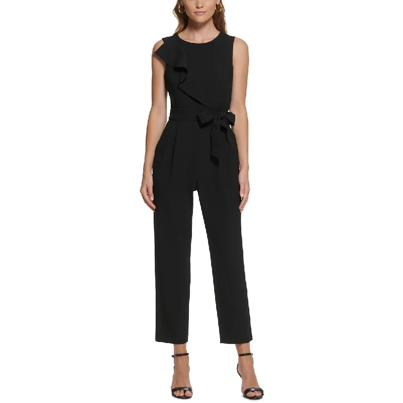 Vintage Style Clothing Sale Jessica Howard Womens Petites    Pleated Crewneck Jumpsuit