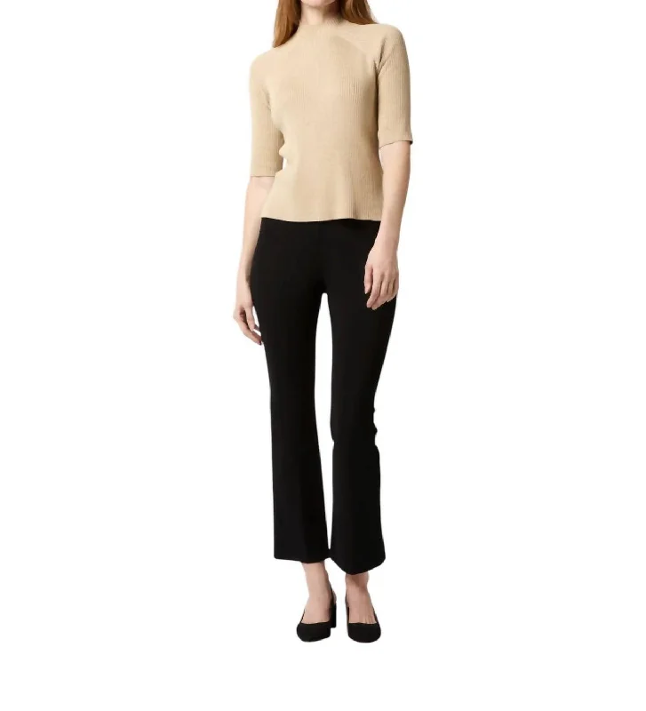 Don't Miss Out Mackenzie Sweater In Crema Cotton/silk Yarn