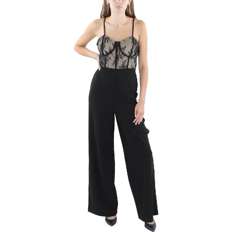 Women Online Clothing Boutiques Almost Famous Womens Juniors Lace Corset Seamed Jumpsuit