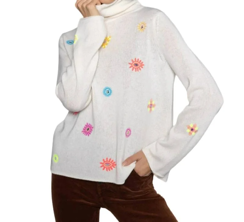 Stylish Loungewear for Women Lucky Charms Sweater In Winter White