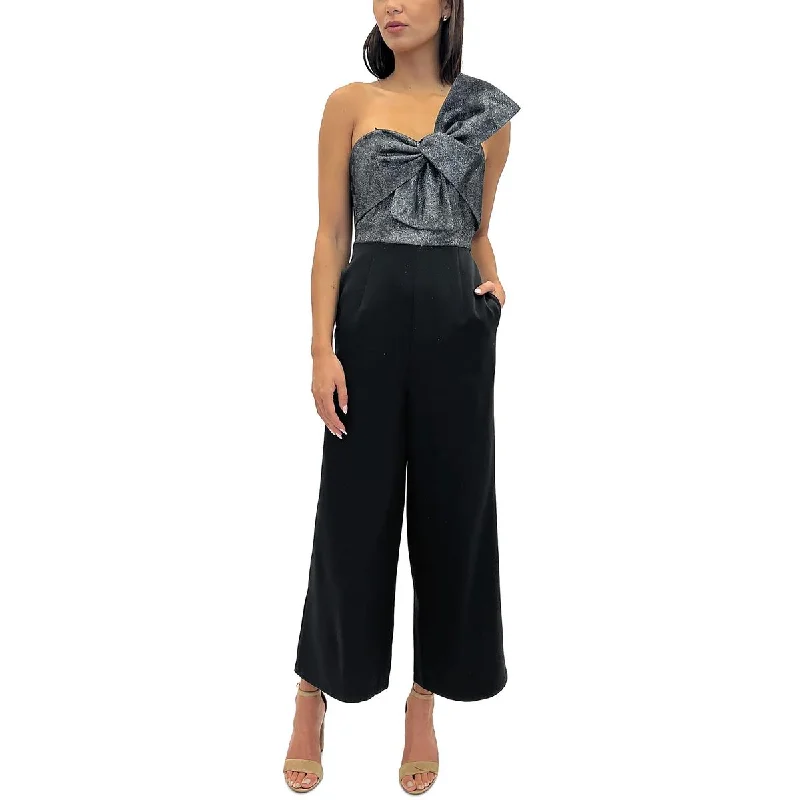 Classic Women's Clothing Styles Sam Edelman Womens Cady Bow Strapless Jumpsuit