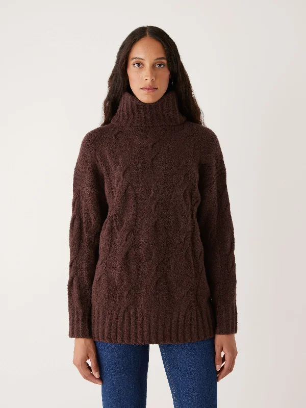 Trendy Threads The Comfort Turtleneck Sweater in Burgundy