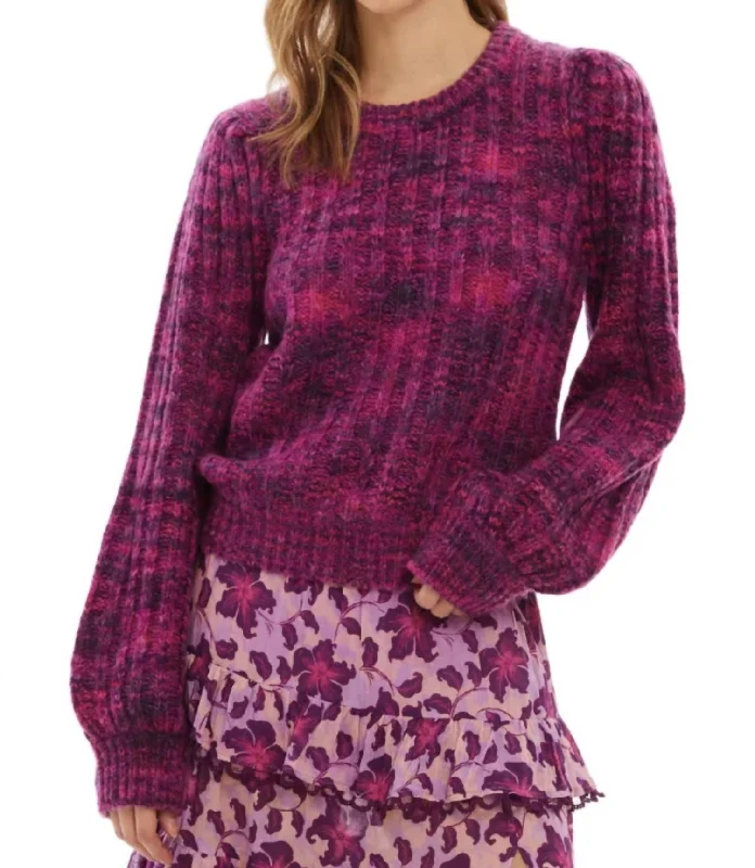 Casual Fashion Trends for Women Waverly Sweater In Pink Spacedye