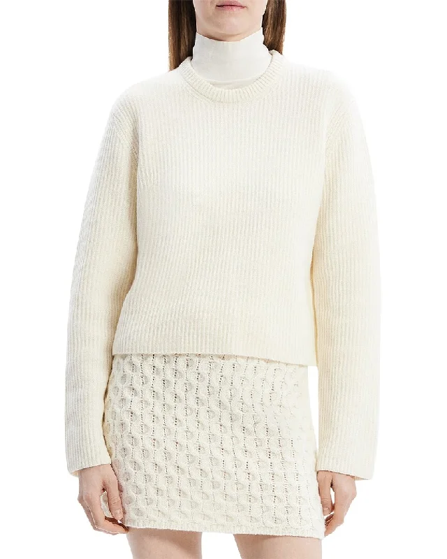 Special Occasion Wear Theory Boxy Wool & Cashmere-Blend Sweater