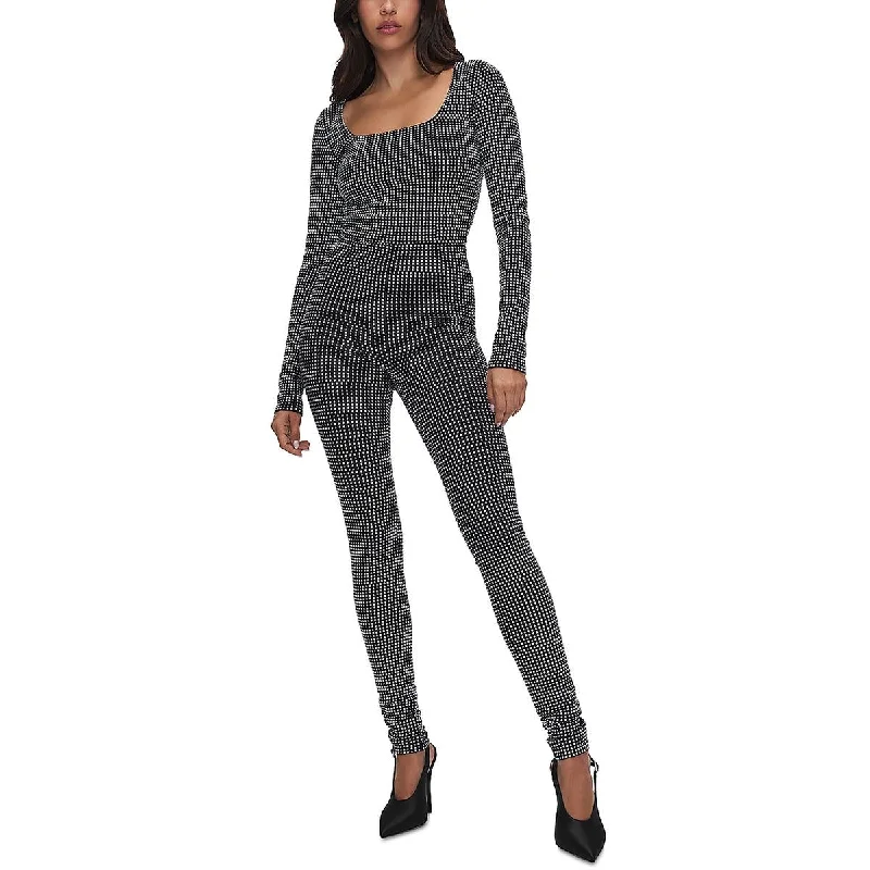 Flash Sales This Week Good American Womens Embellished Scoop Neck Jumpsuit