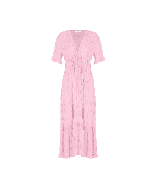 Clothes Sales MIRELLA V-NECK DRESS PALE PINK