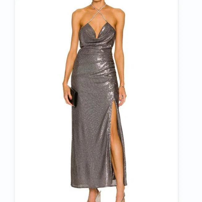 Urban Femme Streetwear KittenAlarm - Bayley Halter Metal Dress