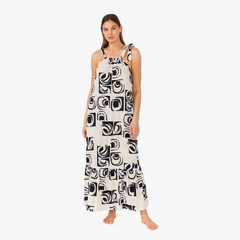 Women's Clothes Online Shopping Emerson Maxi Dress (Ivory + Black)