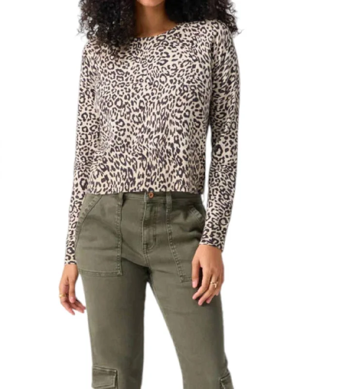 Sophisticated Style All Day Long Sweater In Gentle Spots