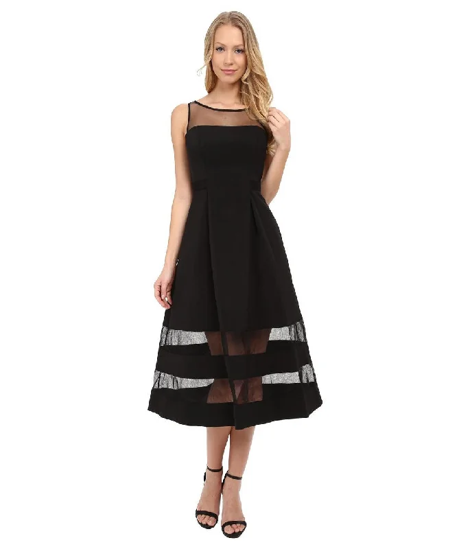 Evening Looks Aidan Mattox - Bateau Neck Ottoman Dress 54466240