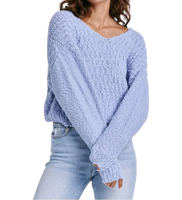 Early Bird Offer Lexi Knit Sweater In Cornflower