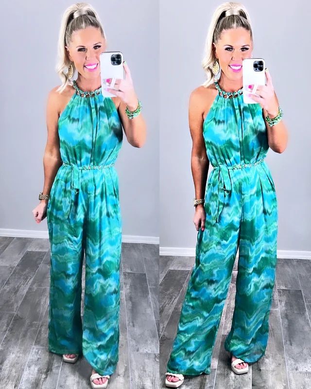 Stupidly Low Prices Sun And Done Green Jumpsuit