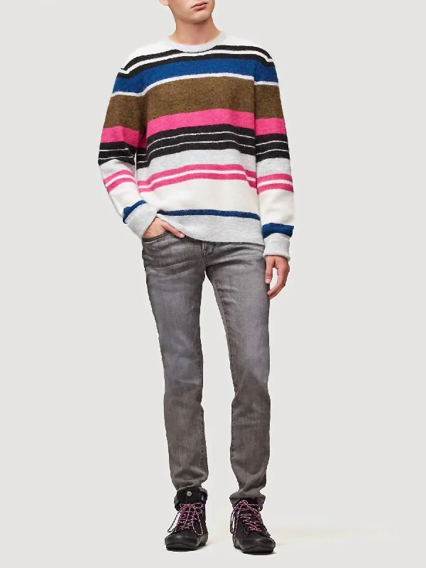 Sale Event, Prices Rock Crewneck Alpaca Blend Sweater In Multicolor