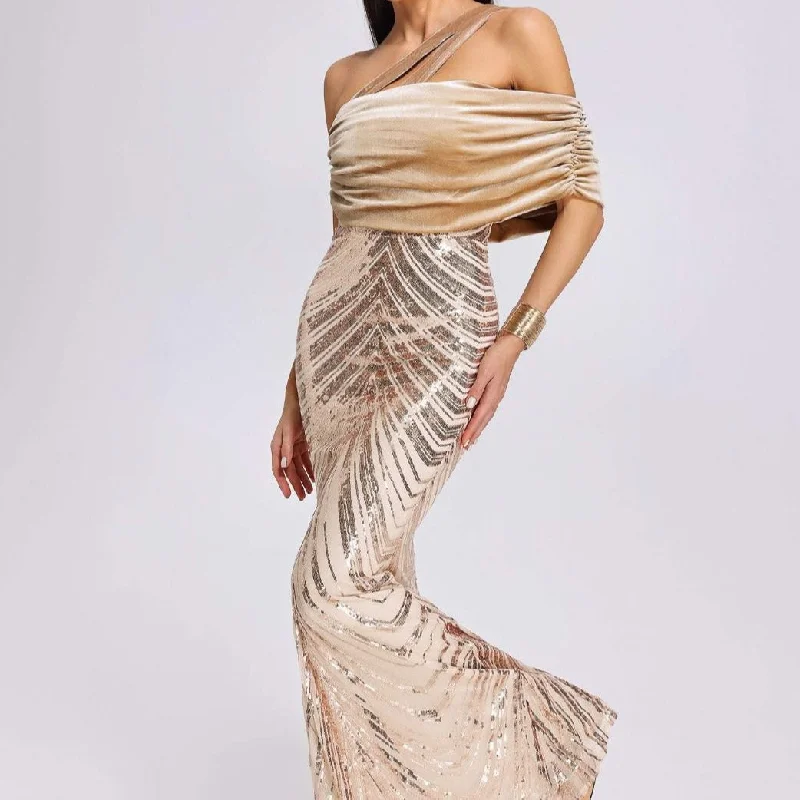 Fashion For Every Occasion KittenAlarm - Emerlynn Strapless Sequin Maxi Dress