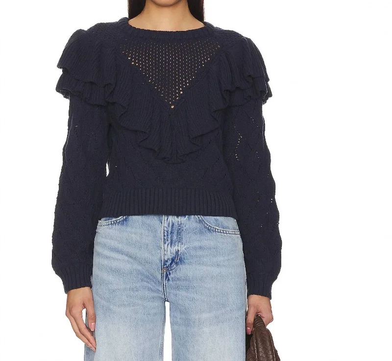 Women's Clothing Stores Giada Sweater In Indigo