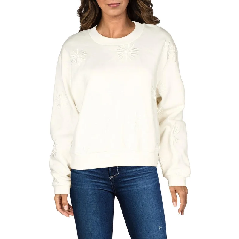 Fashion For Every Occasion Womens Crewneck Embroidered Pullover Sweater