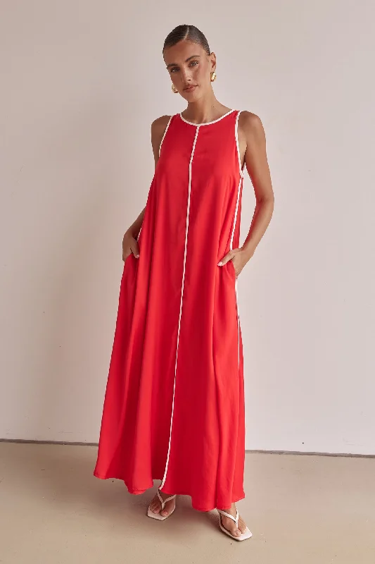 Online Clothing Stores Palos Maxi Dress (Red)