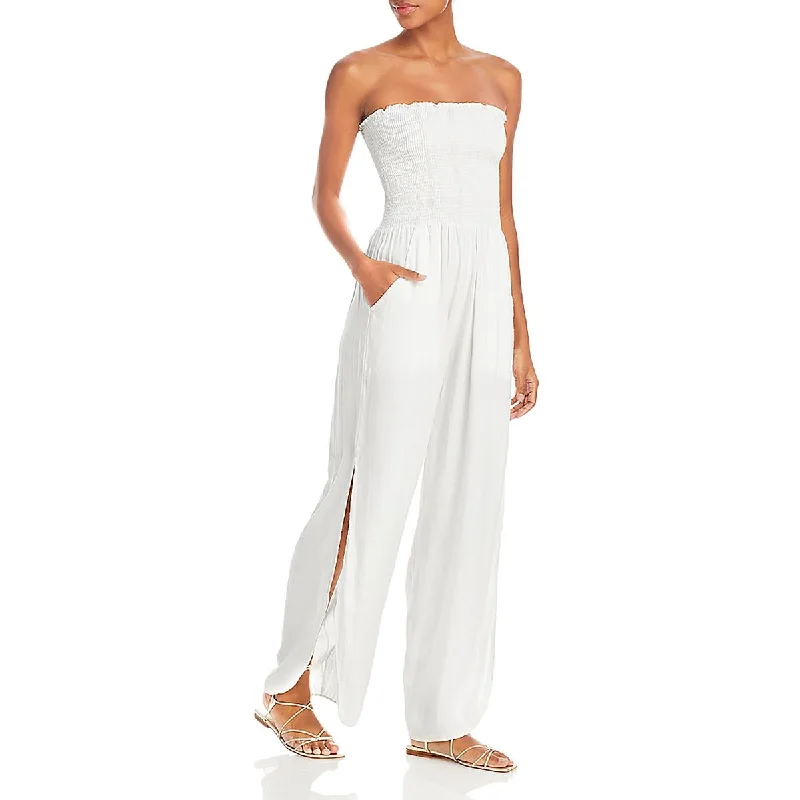 Trend Setting Wardrobe Peixoto Womens Strapless Slit Jumpsuit