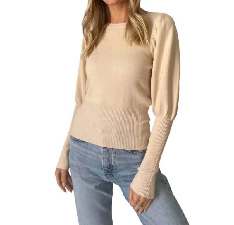 End Of Season Sale Clothing Reese Crew Neck Sweater In Oatmeal