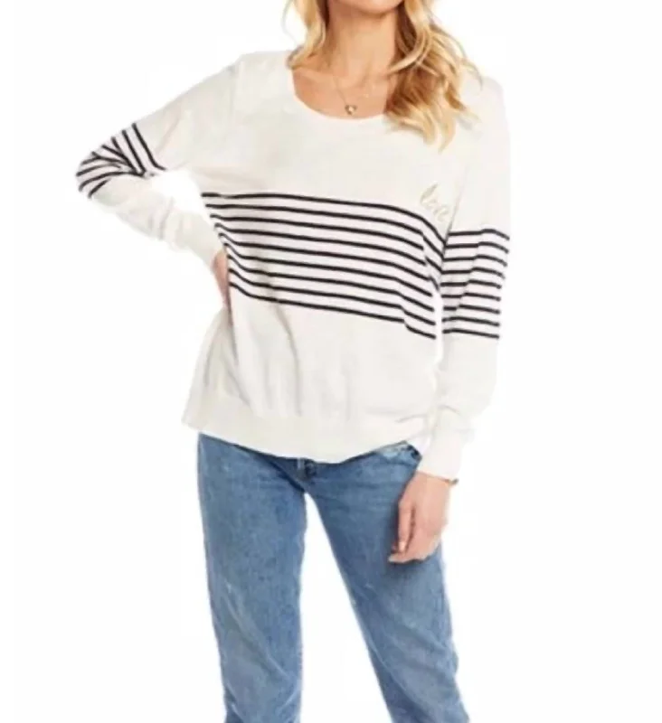 Versatile Style Wardrobe L/s Crew Neck Pullover In Rice