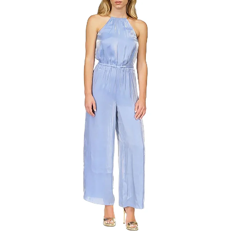 Exclusive Women's Fashion Collection MICHAEL Michael Kors Womens Halter Pleated Jumpsuit