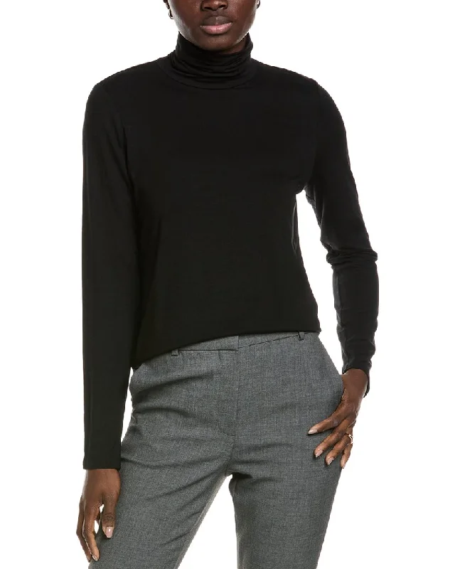 Chic Style EILEEN FISHER Turtleneck Top