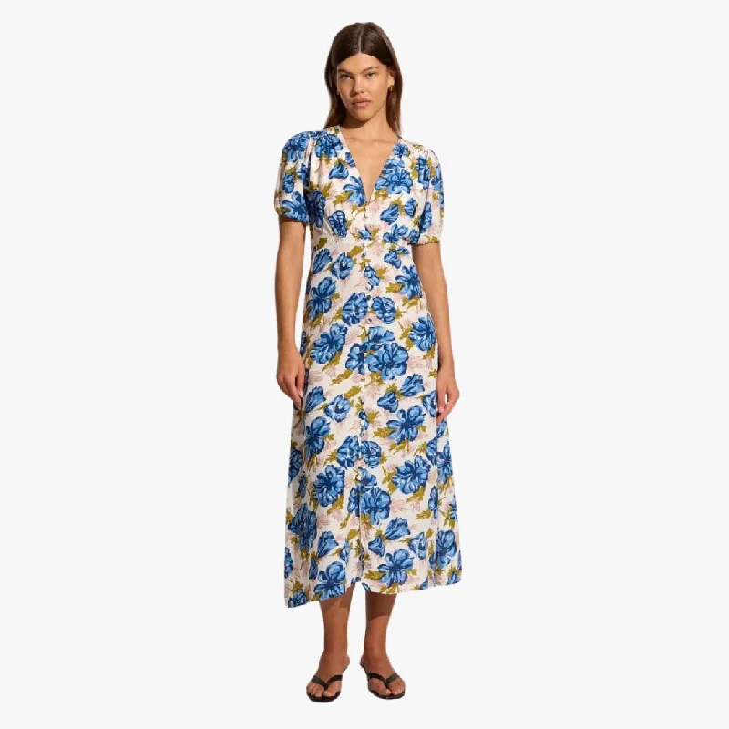 Eclectic Style Wardrobe Bellavista Midi Dress (Isadora Floral Navy)