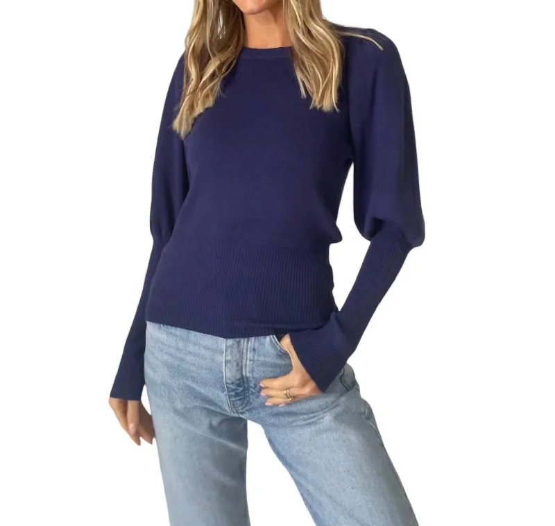 Sales Clothes Reese Crew Neck Sweater In Navy