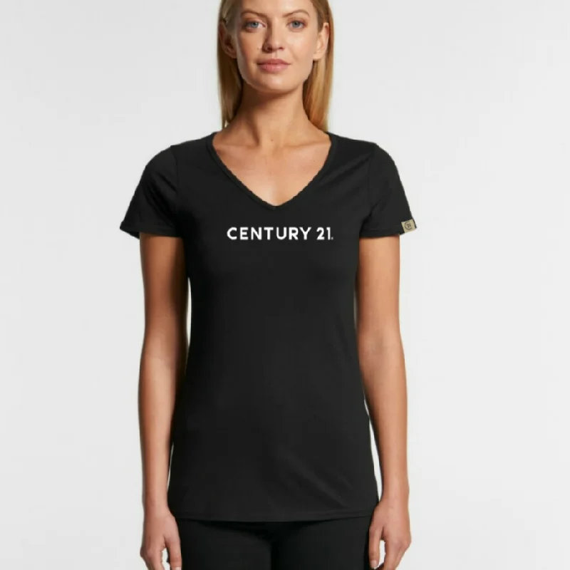 Cheap Women's Clothing Online WORDMARK Bevel Black Tee