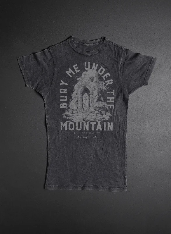 Clothes Sales BURY ME UNDER THE MOUNTAIN METAL TEE- BLACK