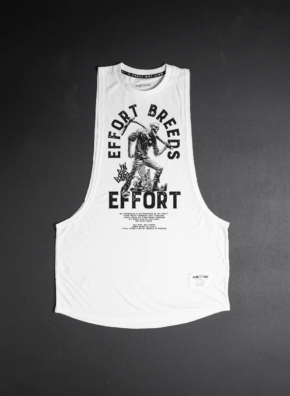 Plus Size Women's Fashion and Clothing EFFORT BREEDS EFFORT METAL TANK- WHITE