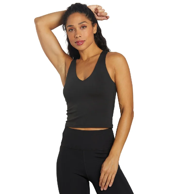 Best Online Boutiques For Women Girlfriend Collective FLOAT Zoe Superstrech Tank Black