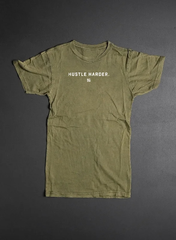 Discover Now HUSTLE HARDER OVERSIZED TEE - OLIVE