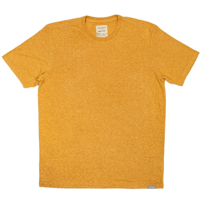 Casual Wear Unisex Hemp T-shirt Toffee Heather